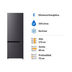 Refrigerador Bottom Freezer LG GB34BPM.AEPPECL / No Frost / 335 Litros